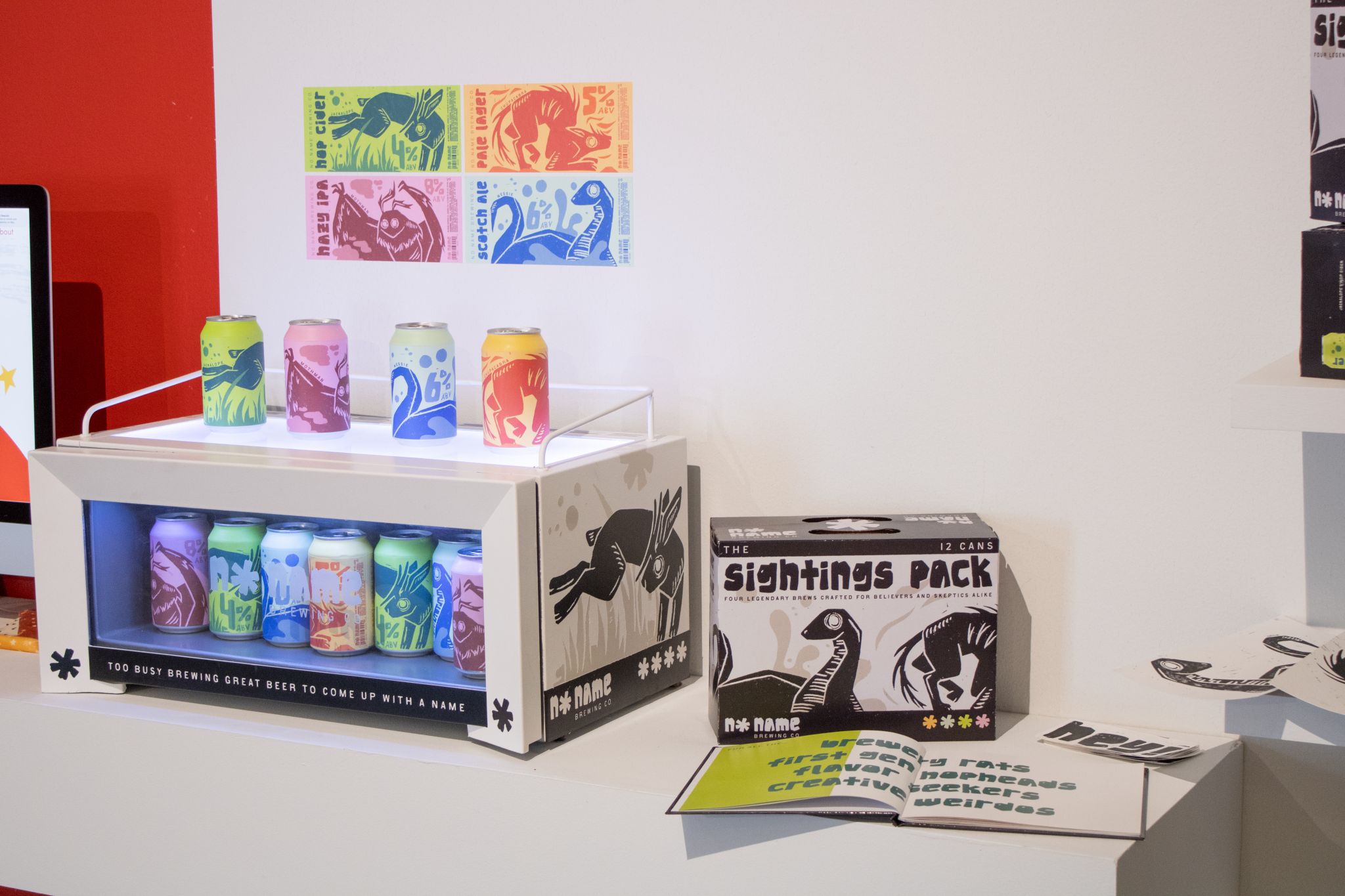 Stationery design of letterhead and business cards for the company Anders on top of a blurred photo of a house interior.